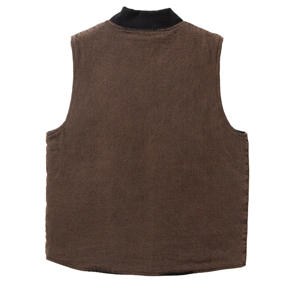 Over-Dyed Work Vest - Umber