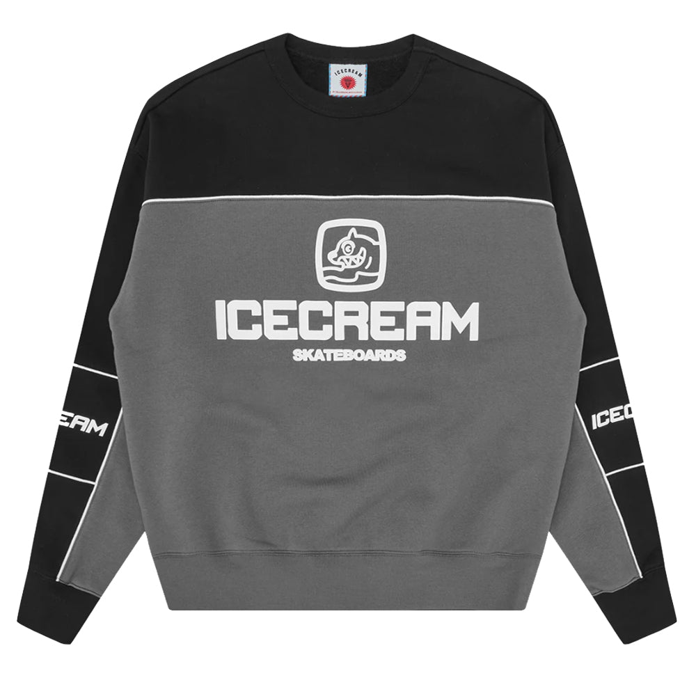 Panelled Training Crewneck Sweatshirt - Grey