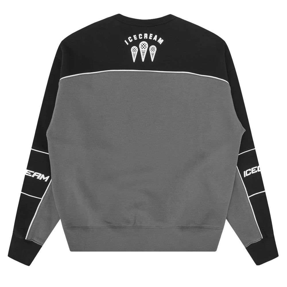 Panelled Training Crewneck Sweatshirt - Grey