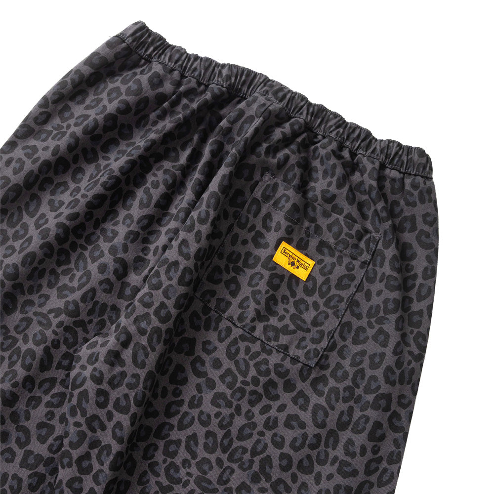 Patterned Easy Chef Pants - Black Leopard