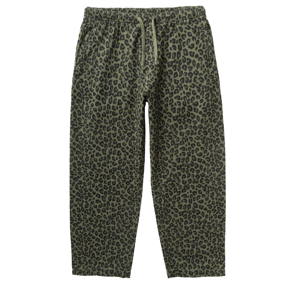 Patterned Easy Chef Pants - Green Leopard