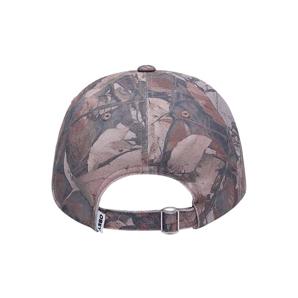Pigment Bold 6 Panel Strap Back - Fence Camo