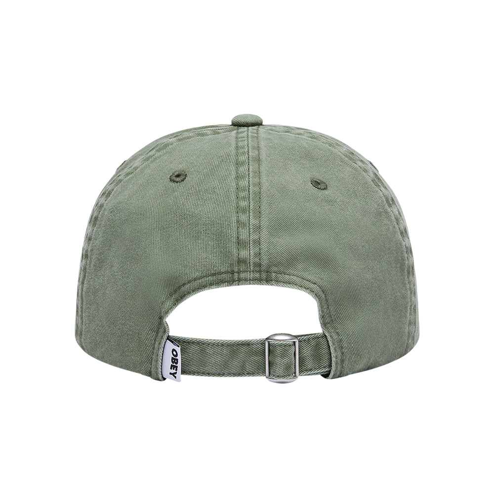 Pigment Bold 6 Panel Strap Back - Olive