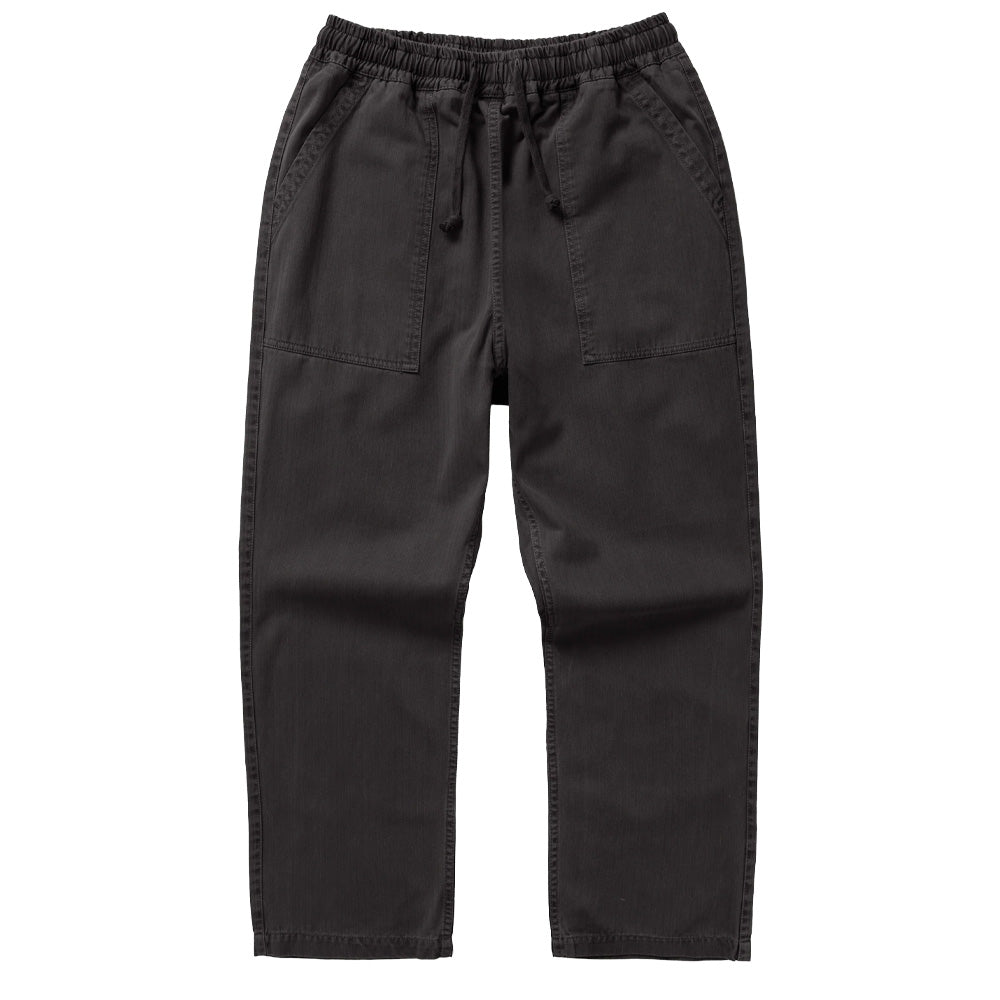 Pigment Herringbone Chef Pants - Black