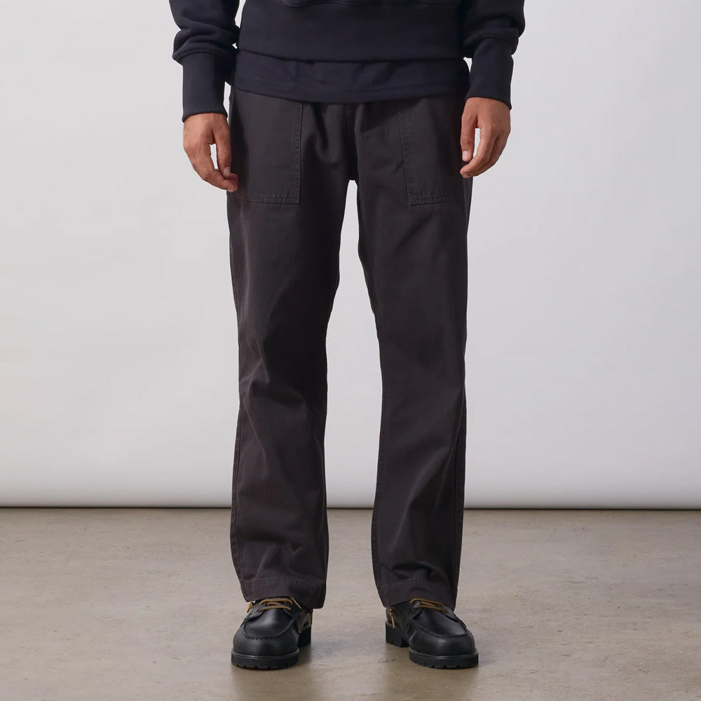 Pigment Herringbone Chef Pants - Black