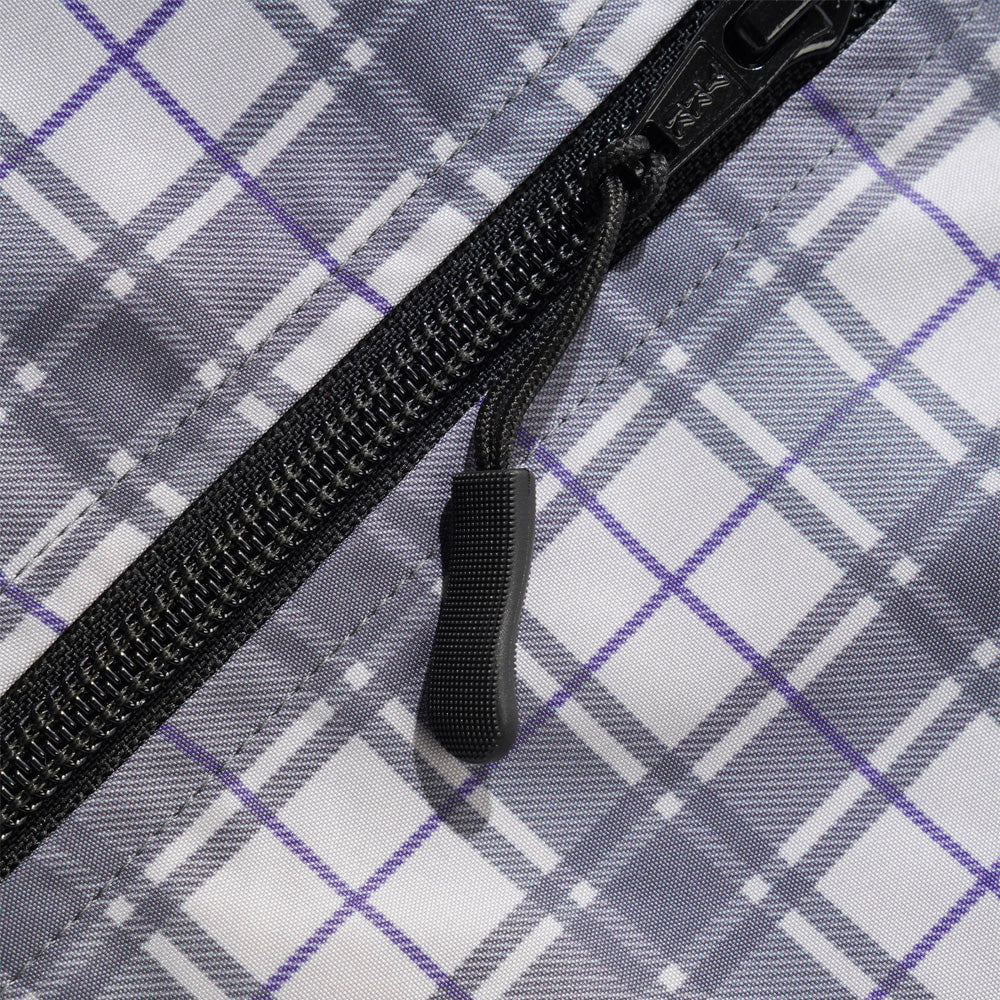 Plaid Nylon Jacket - Grey