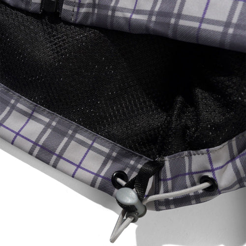 Plaid Nylon Jacket - Grey