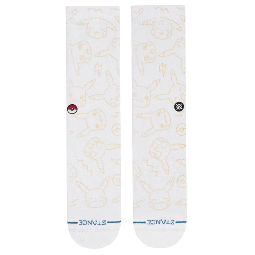 Pokemon UV Crew Sock - White