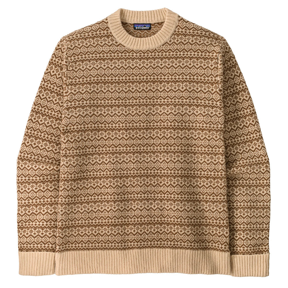 Recycled Wool-Blend Sweater - Snow Squail/Natural