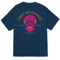 Resistance Skull T-Shirt - Harbor Blue