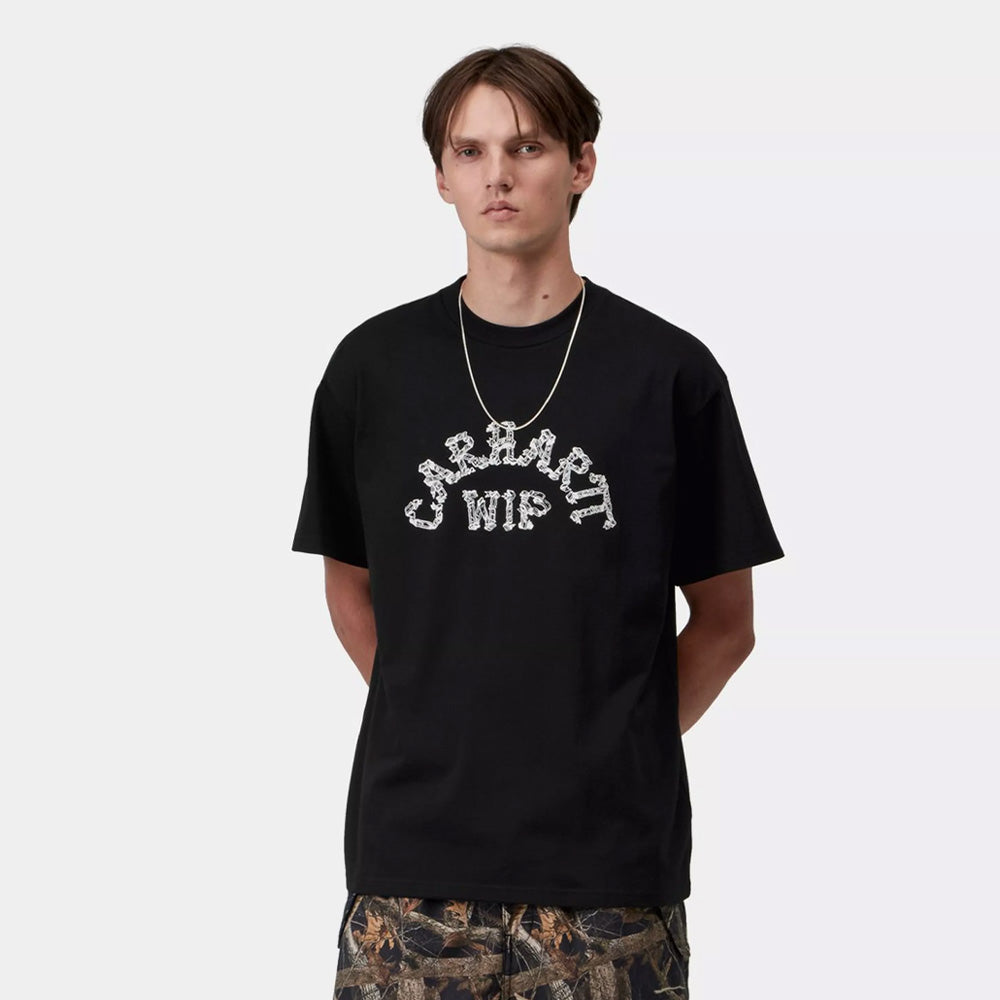 Ribbon Script T-Shirt - Black