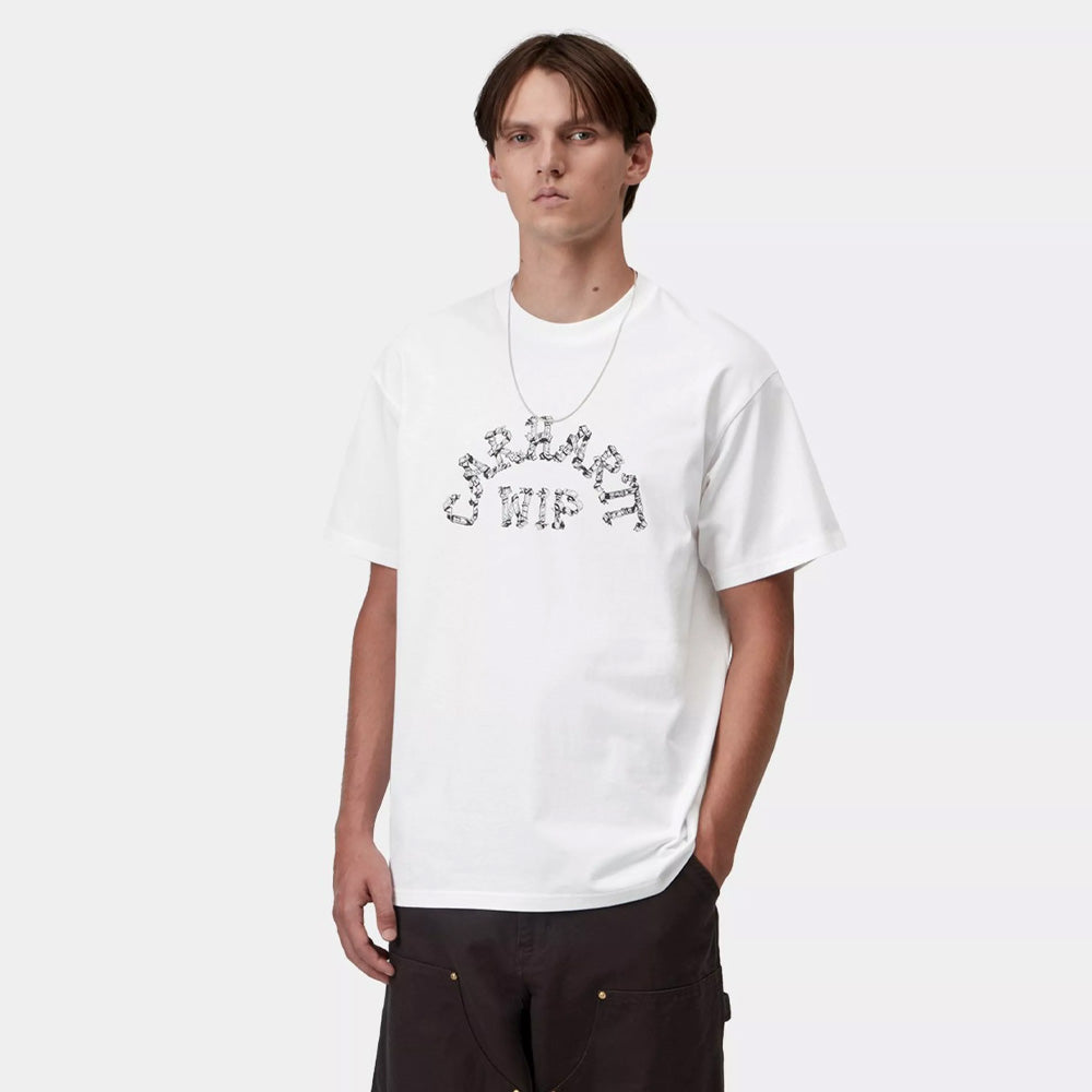 Ribbon Script T-Shirt - White