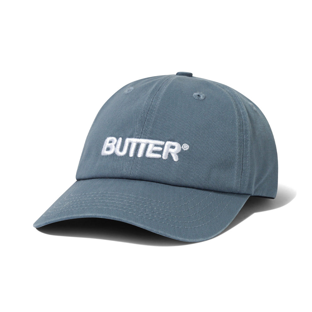 Rounded Logo 6 Panel Cap - Washed Ocean