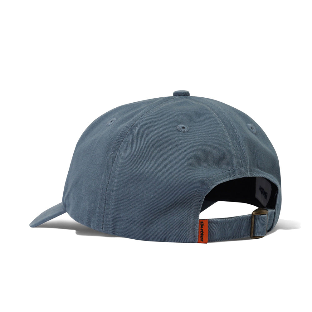 Rounded Logo 6 Panel Cap - Washed Ocean