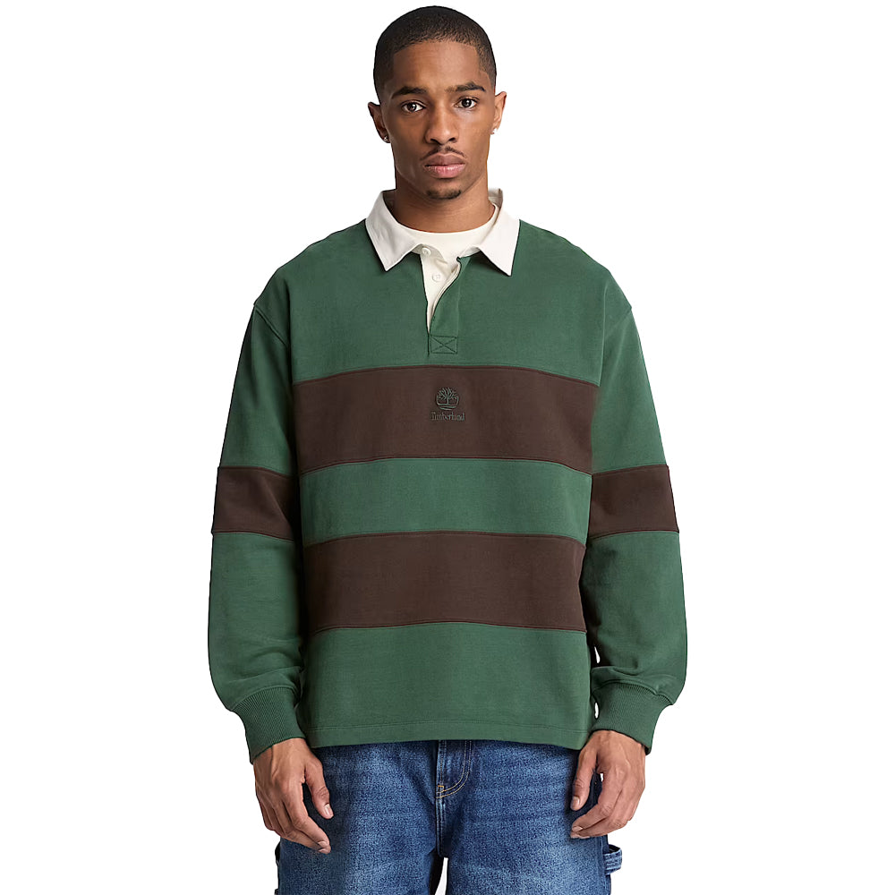 Rugby Polo Sweatshirt - Dark Green