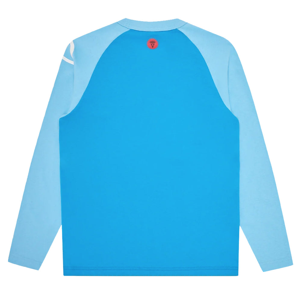 Running Dog Long Sleeve Raglan - Blue