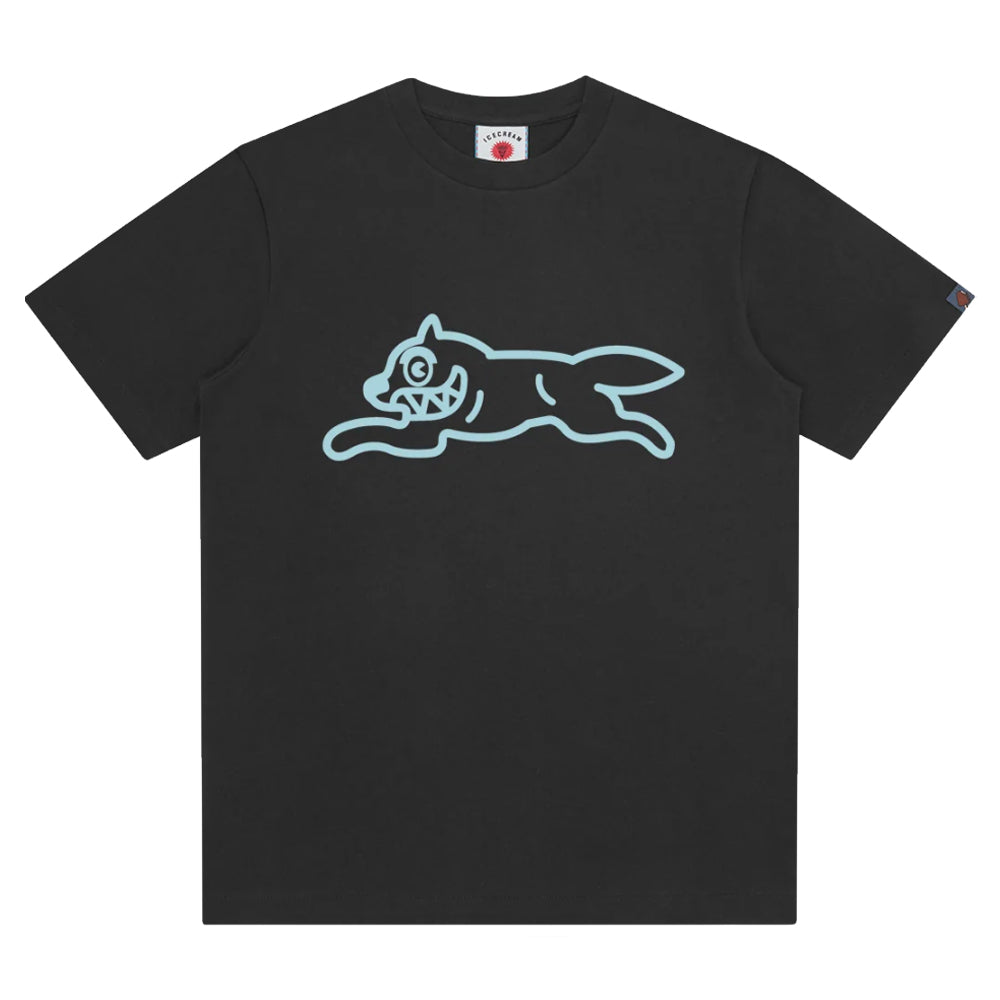 Running Dog T-Shirt - Black/Teal