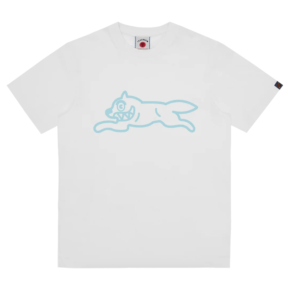 Running Dog T-Shirt - White/Teal
