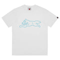 Running Dog T-Shirt - White/Teal