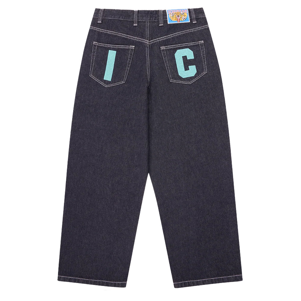 Running Dog Triple Scoop Denim Pants - Indigo