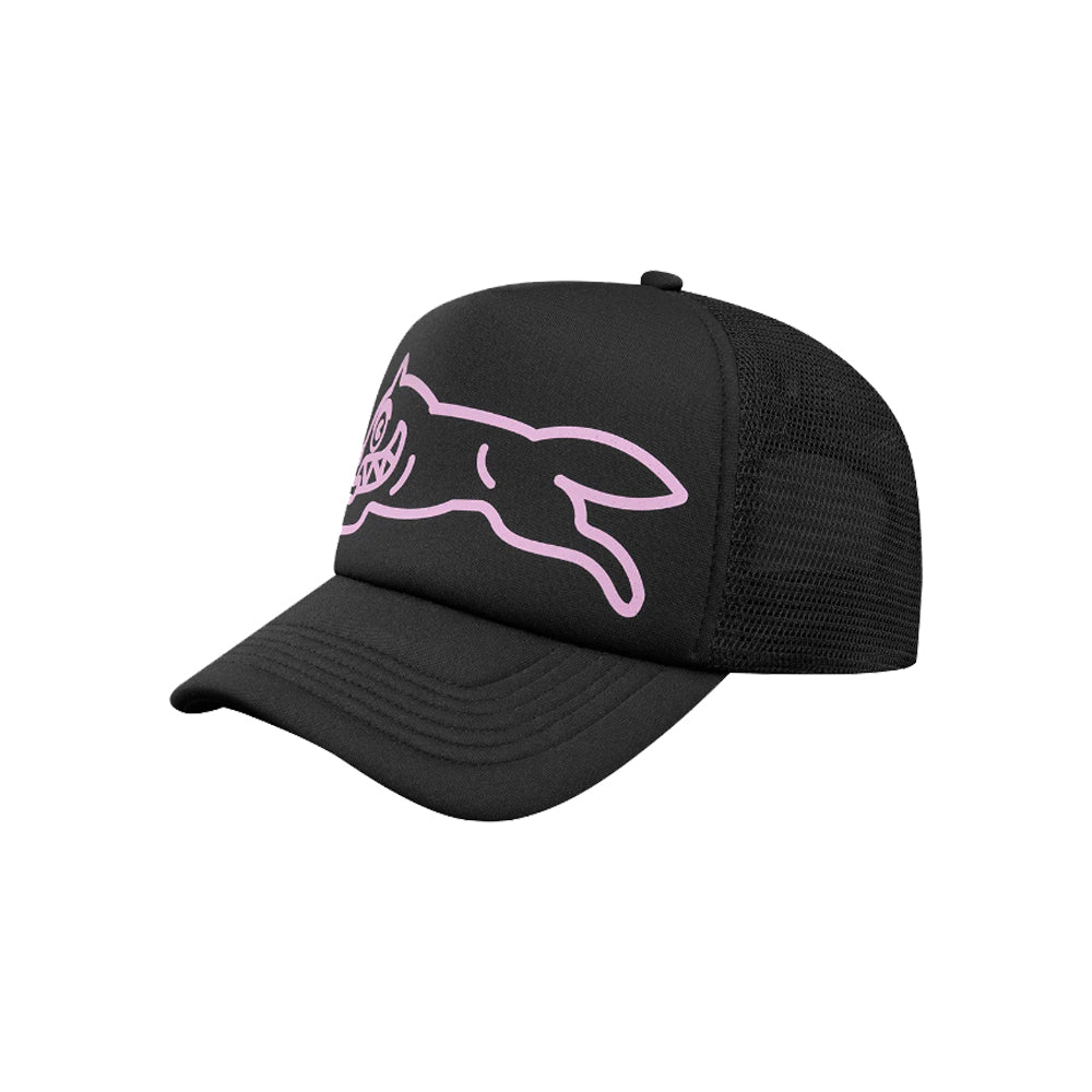 Running Dog Trucker Cap - Black