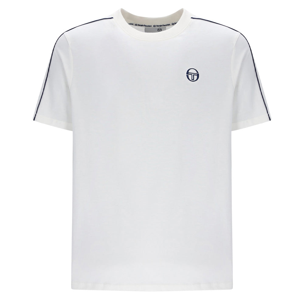 Santis T-Shirt - Gardenia/Maritime Blue