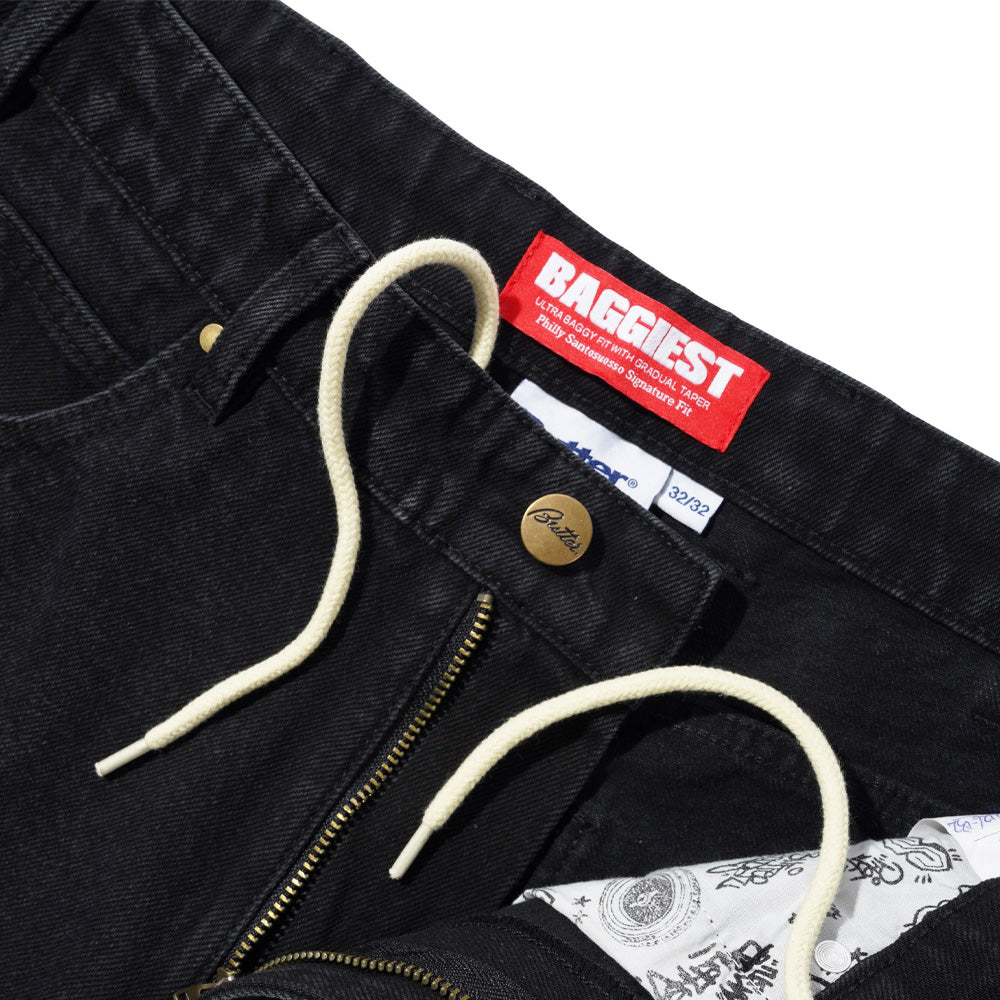 Santosuosso Denim Jeans - Washed Black