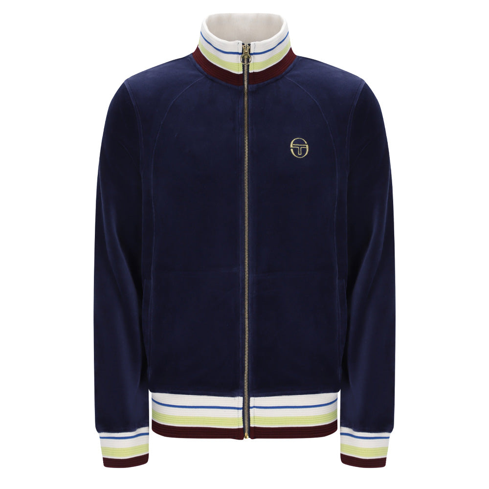Sartori Velour Track Jacket - Maritime Blue