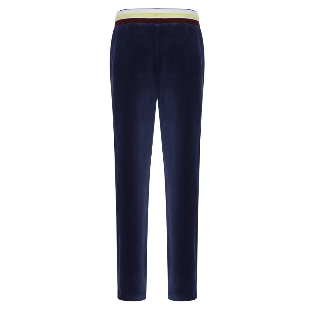 Sartori Velour Track Pants - Maritime Blue