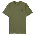 Screaming Hand Chest T-Shirt - Deep Olive