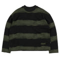 Script Stripe Crewneck Sweatshirt - Black/Army