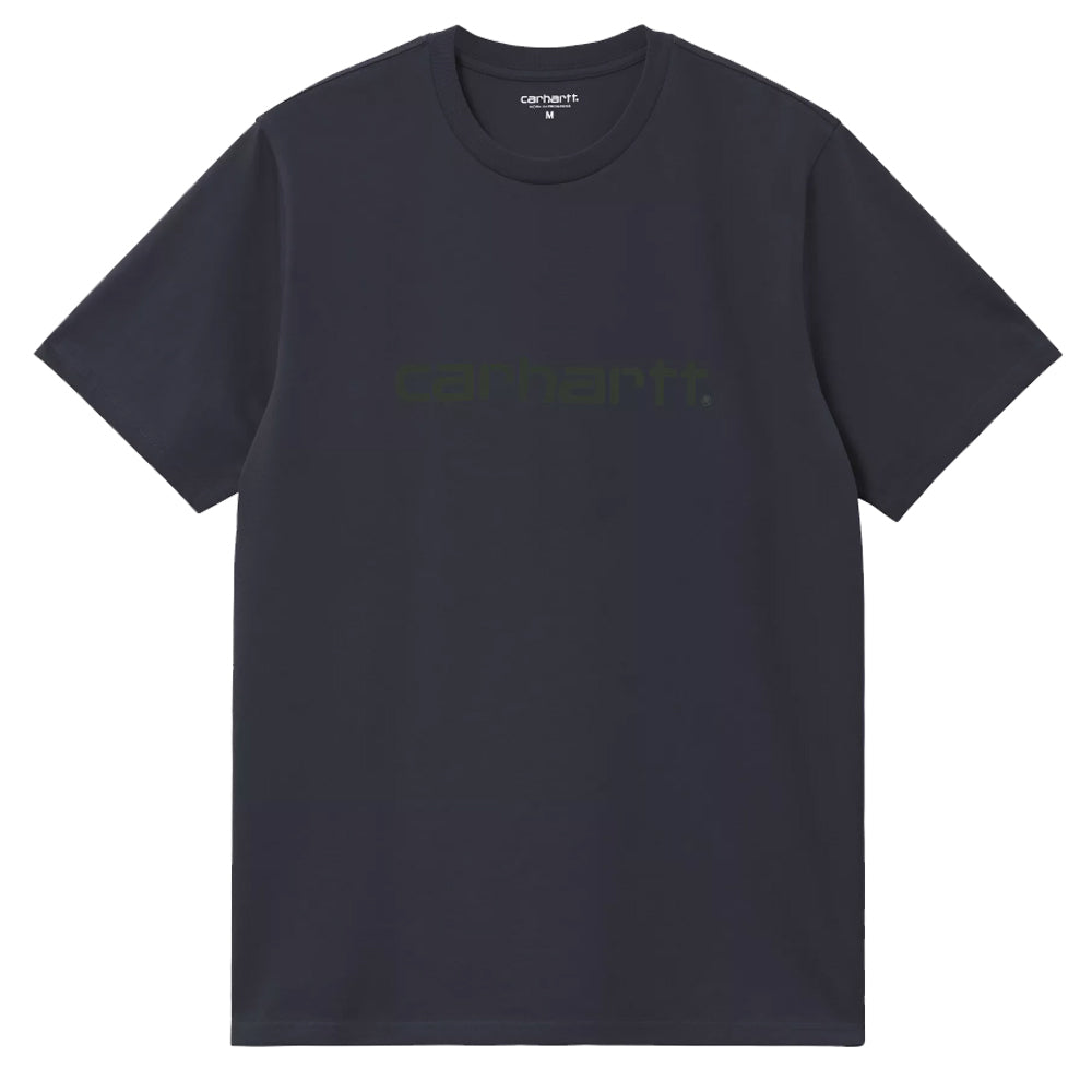 Script T-Shirt - Dark Navy/Scarab