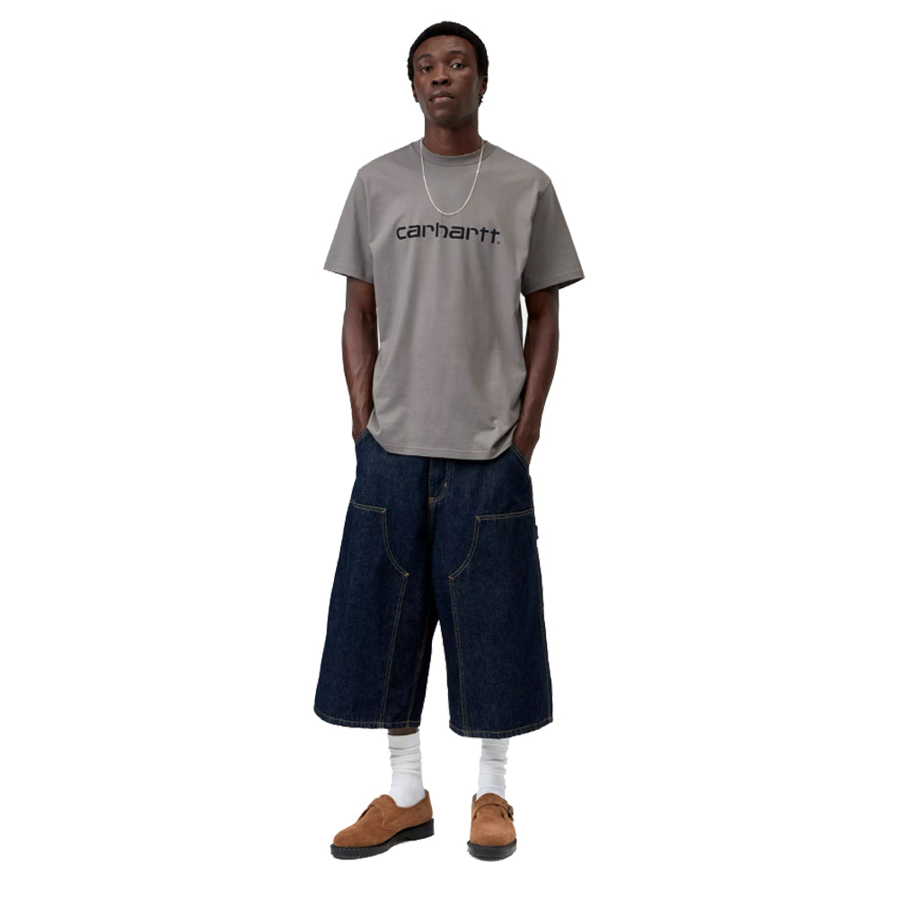 Script T-Shirt - Shady Grey/Navy