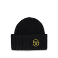 Seppi Ribbed Beanie - Black/Old Gold