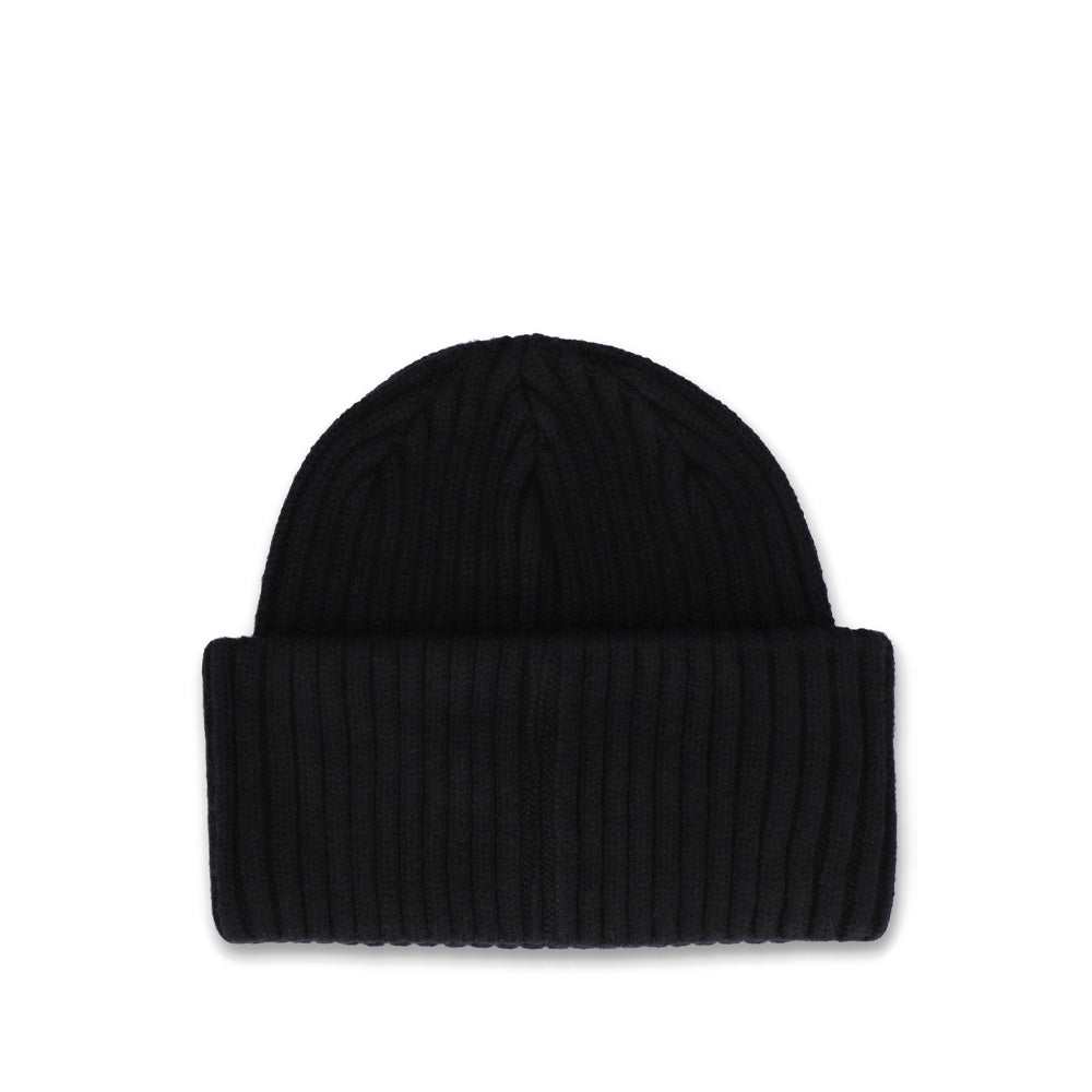 Seppi Ribbed Beanie - Black/Old Gold