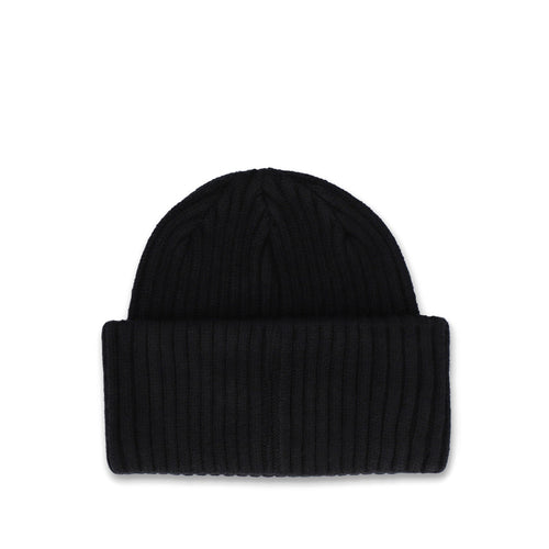 Seppi Ribbed Beanie - Black/Old Gold