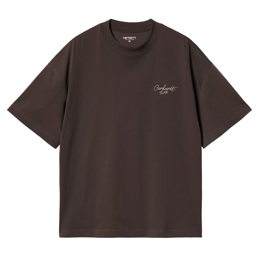 Signature Script T-Shirt - Tobacco/Natural