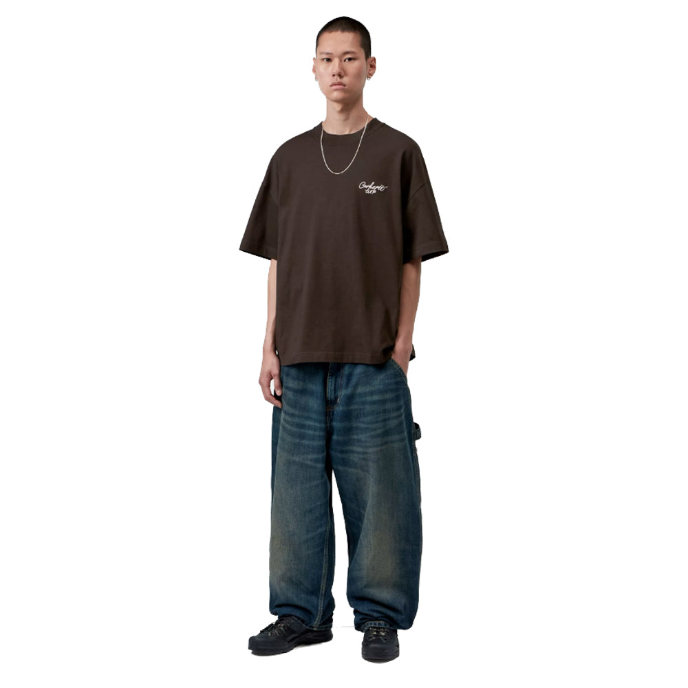 Signature Script T-Shirt - Tobacco/Natural