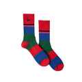 Signature Striped Crew Sock - Red