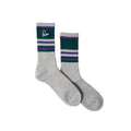 Signature Striped Crew Sock - Grey
