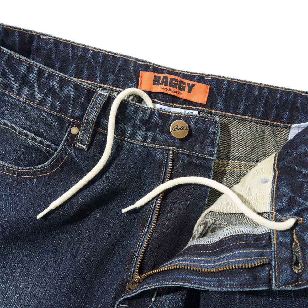 Solar Fade Denim Jeans - Blue Tint Ripple