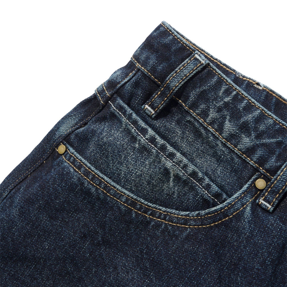 Solar Fade Denim Jeans - Blue Tint Ripple