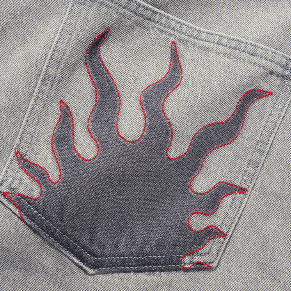 Solar Fade Denim Jeans - Grey Wash