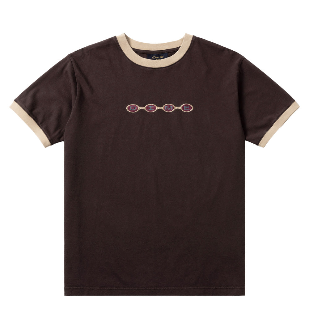 Space Ringer T-Shirt - Brown