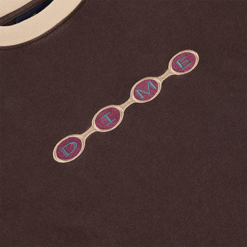 Space Ringer T-Shirt - Brown