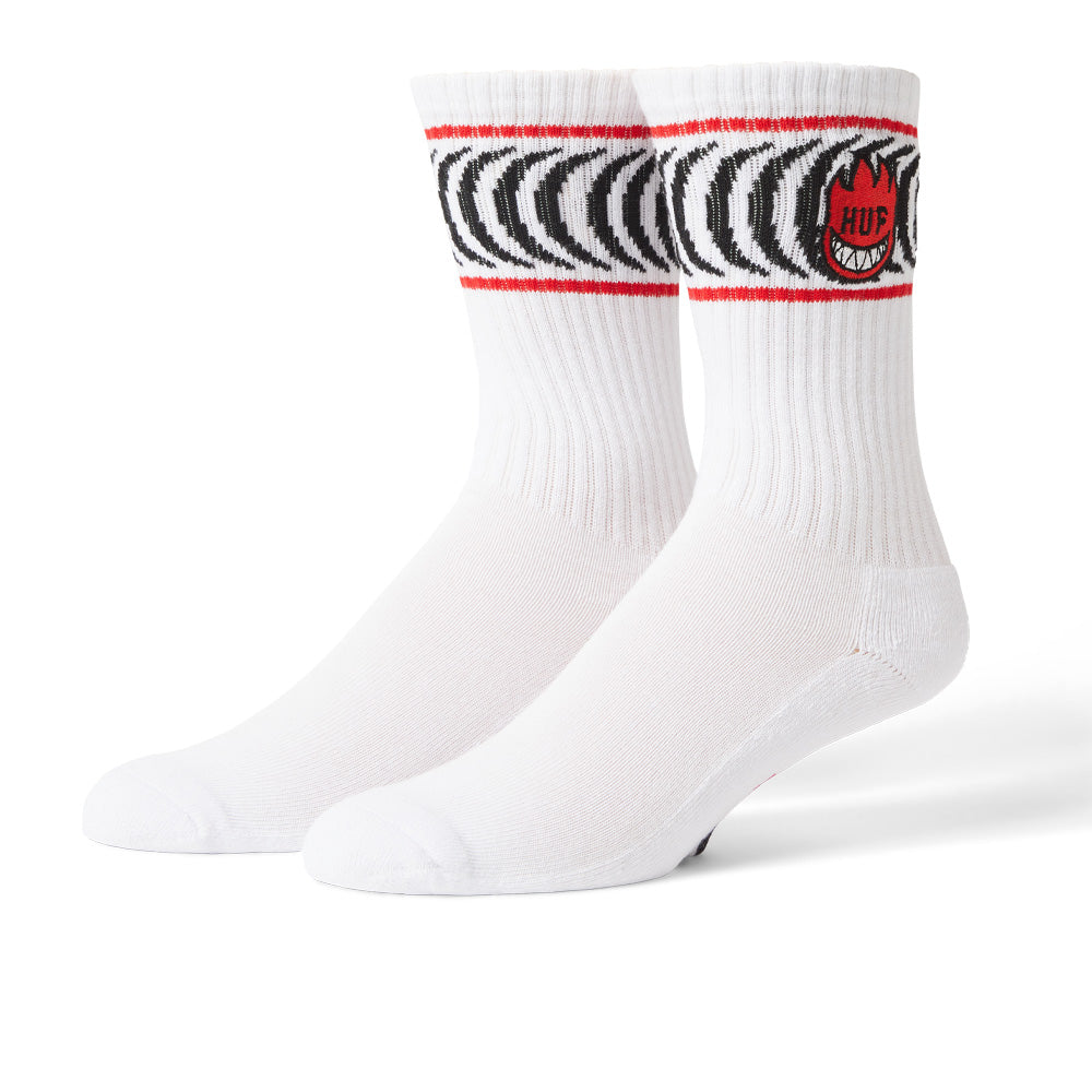 Spiral Socks - White