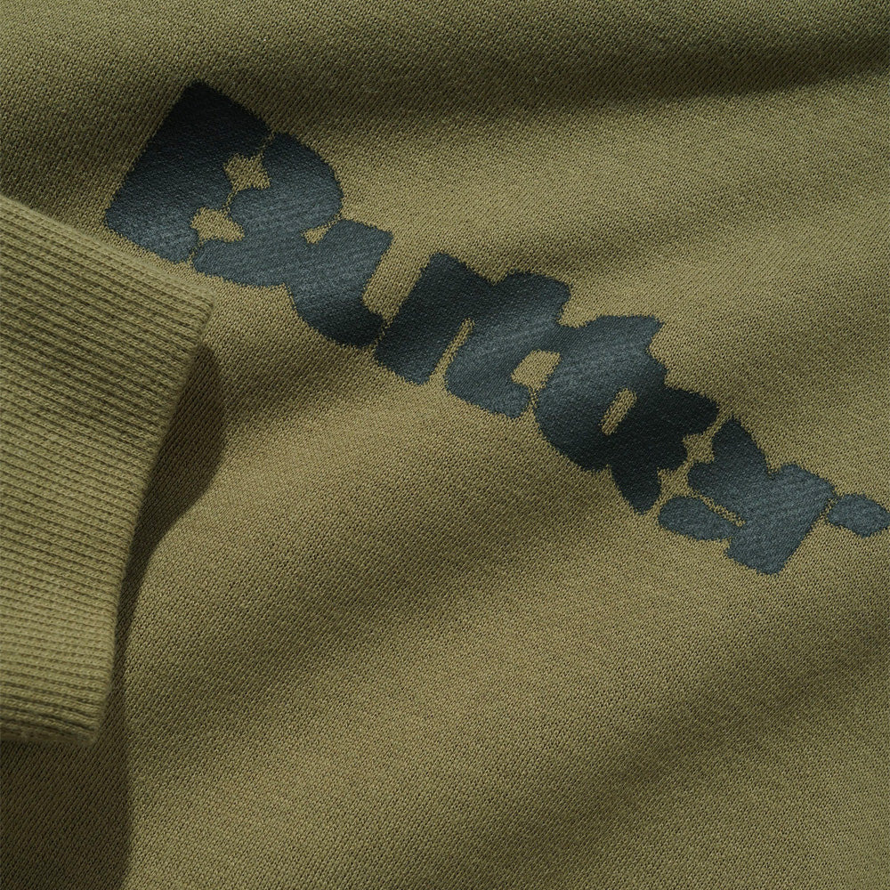 Stencil Logo Pullover Hood - Army
