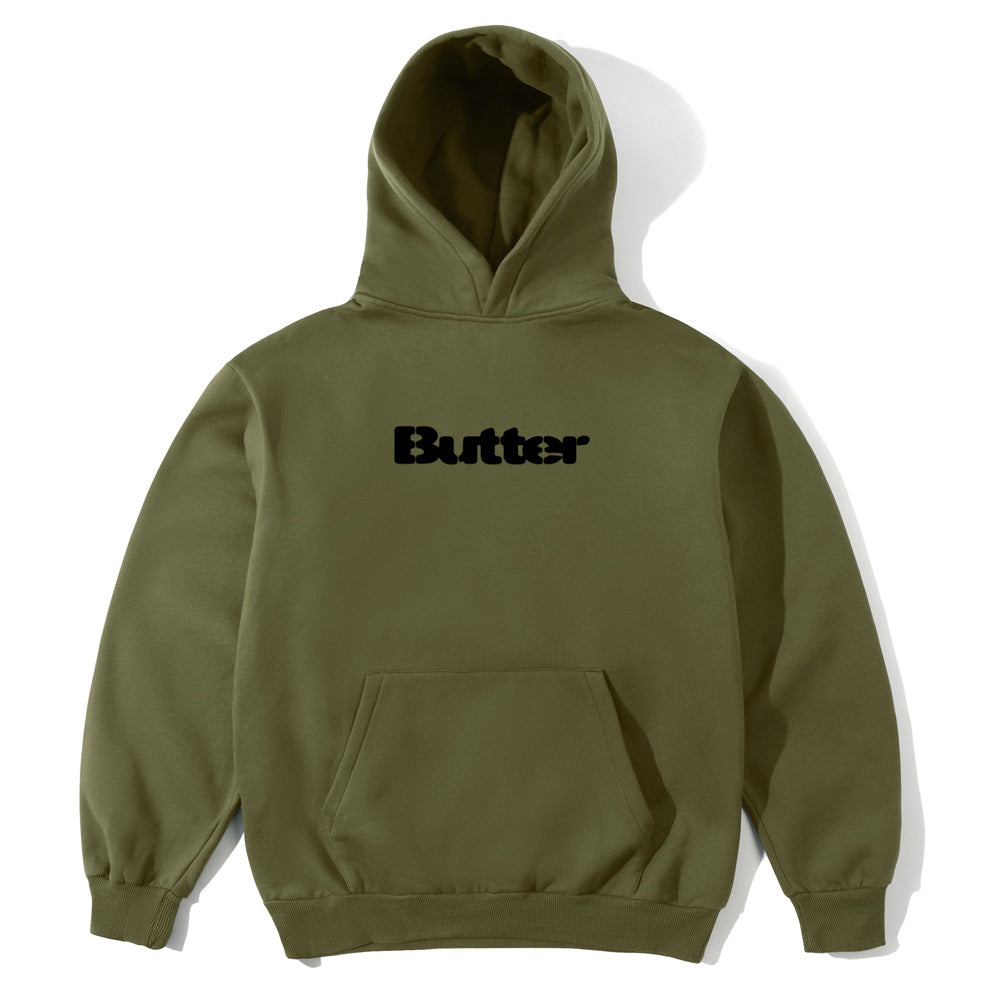 Stencil Logo Pullover Hood - Army