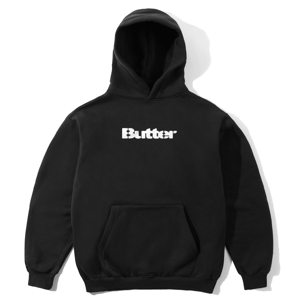 Stencil Logo Pullover Hood - Black