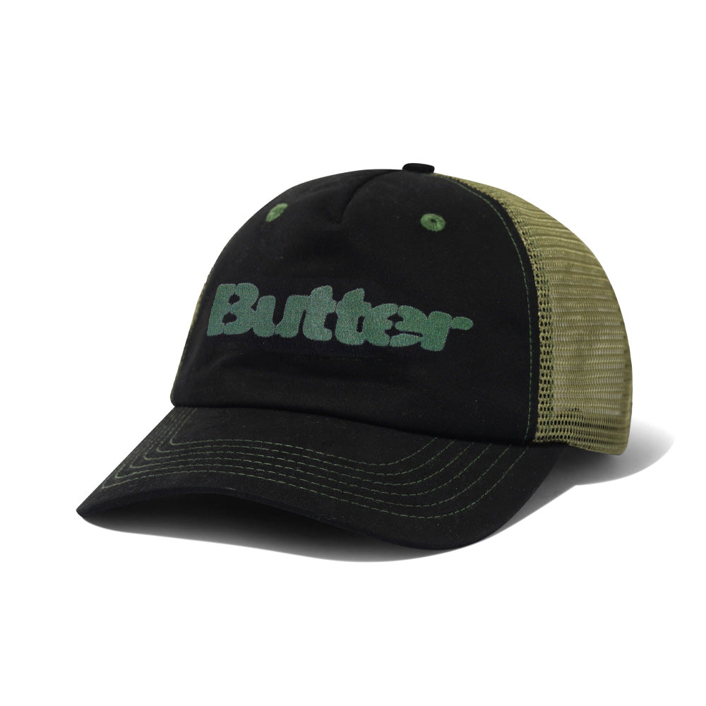 Stencil Trucker Cap - Black